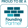 Proud To Be A Founding Partner White Logo